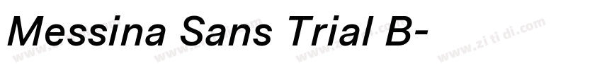 Messina Sans Trial B字体转换